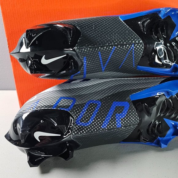 Nike Vapor Edge Speed 360 Black/Royal Men's Football Cleats CV6349-011 NIB - Picture 6 of 9
